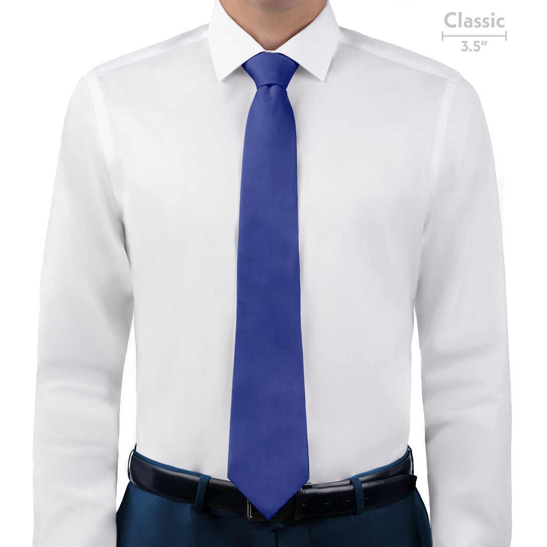 Solid KT Royal Blue Necktie - Classic - Knotty Tie Co.