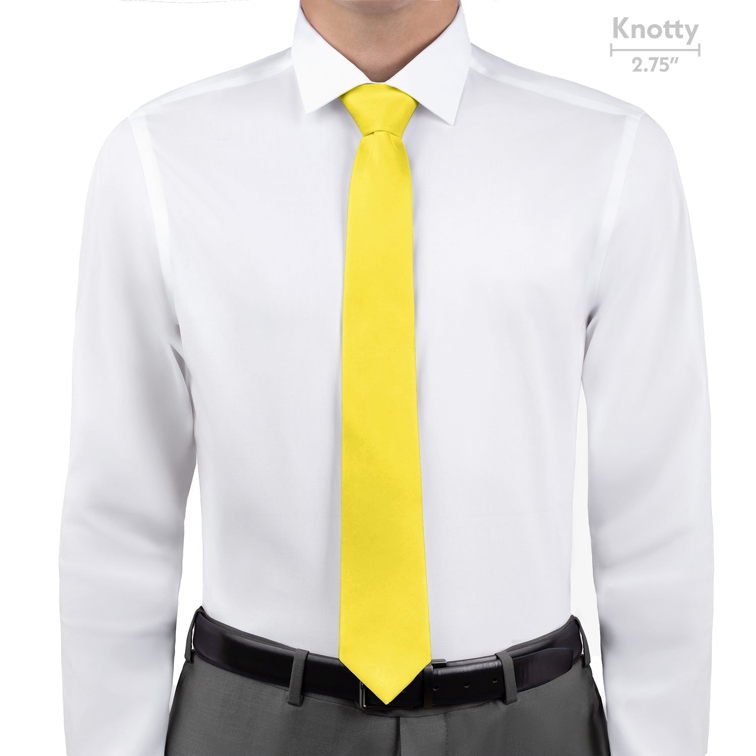 Solid KT Yellow Necktie - Knotty - Knotty Tie Co.