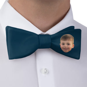 Solid 1 Photo Bow Tie - Bow Tie with Dress Shirt - Knotty Tie Co.