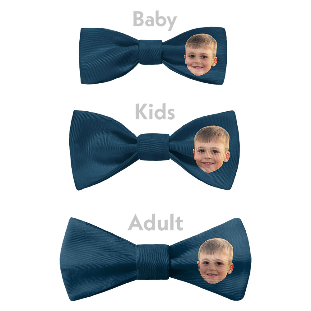 Solid 1 Photo Bow Tie - Bow Sizes - Knotty Tie Co.