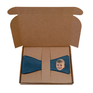 Solid 1 Photo Bow Tie - Kraft Gift Box Packaging - Knotty Tie Co.