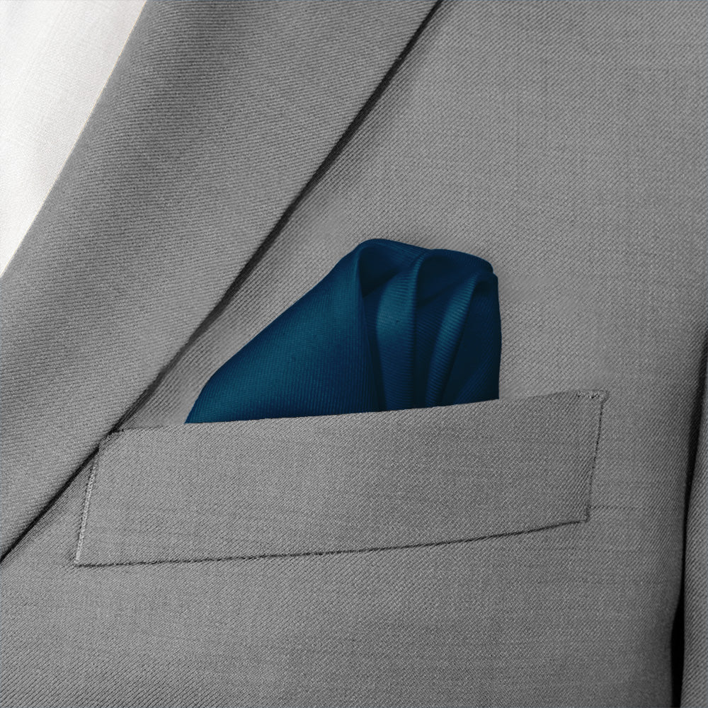 Solid 1 Photo Pocket Square - Wave Fold - Knotty Tie Co.