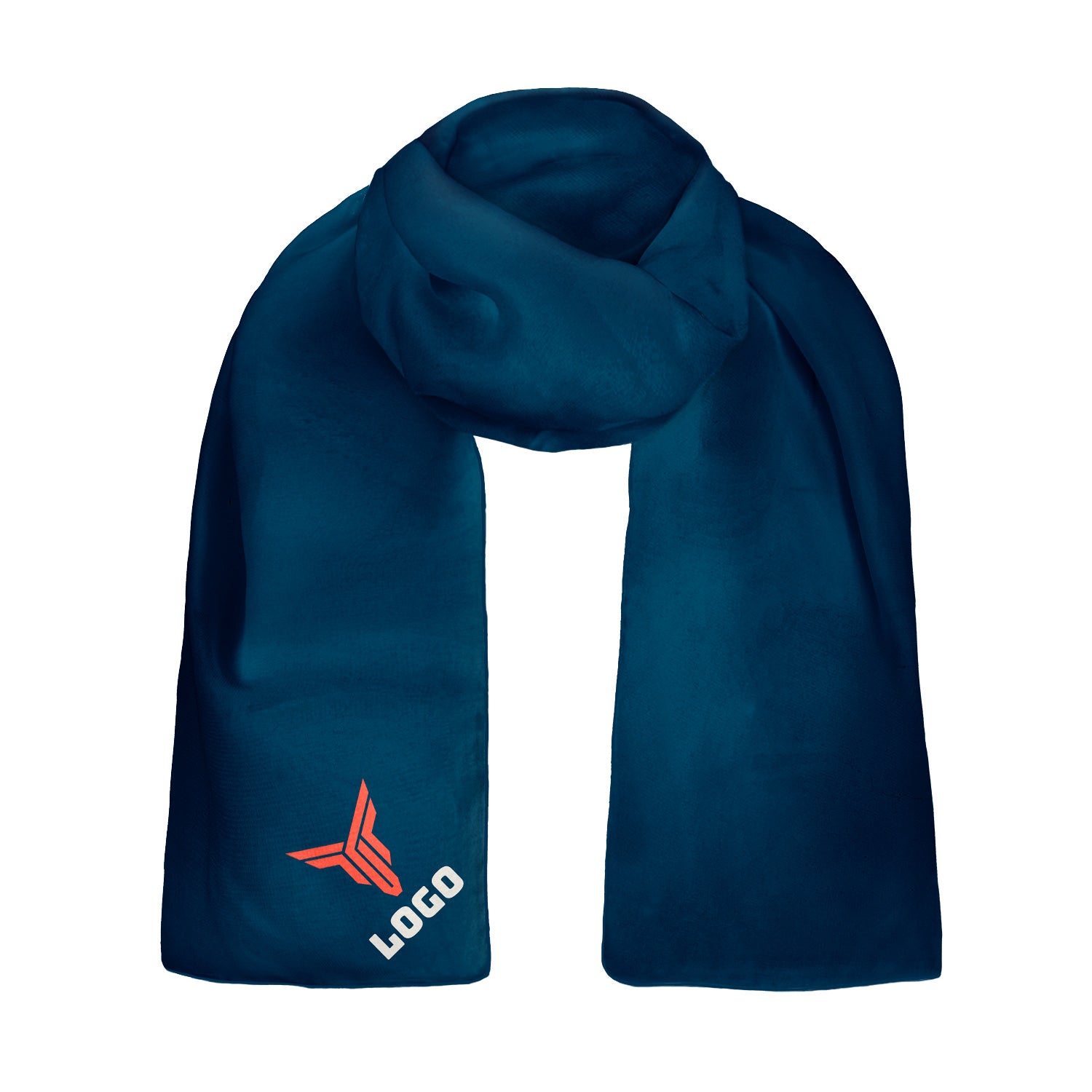 Solid 3 60 x 18 Rectangle Chiffon Logo Scarf - Knotty Tie Co.
