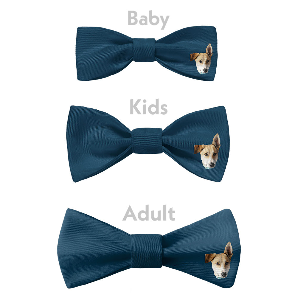 Solid 3 Photo Bow Tie - Bow Sizes - Knotty Tie Co.
