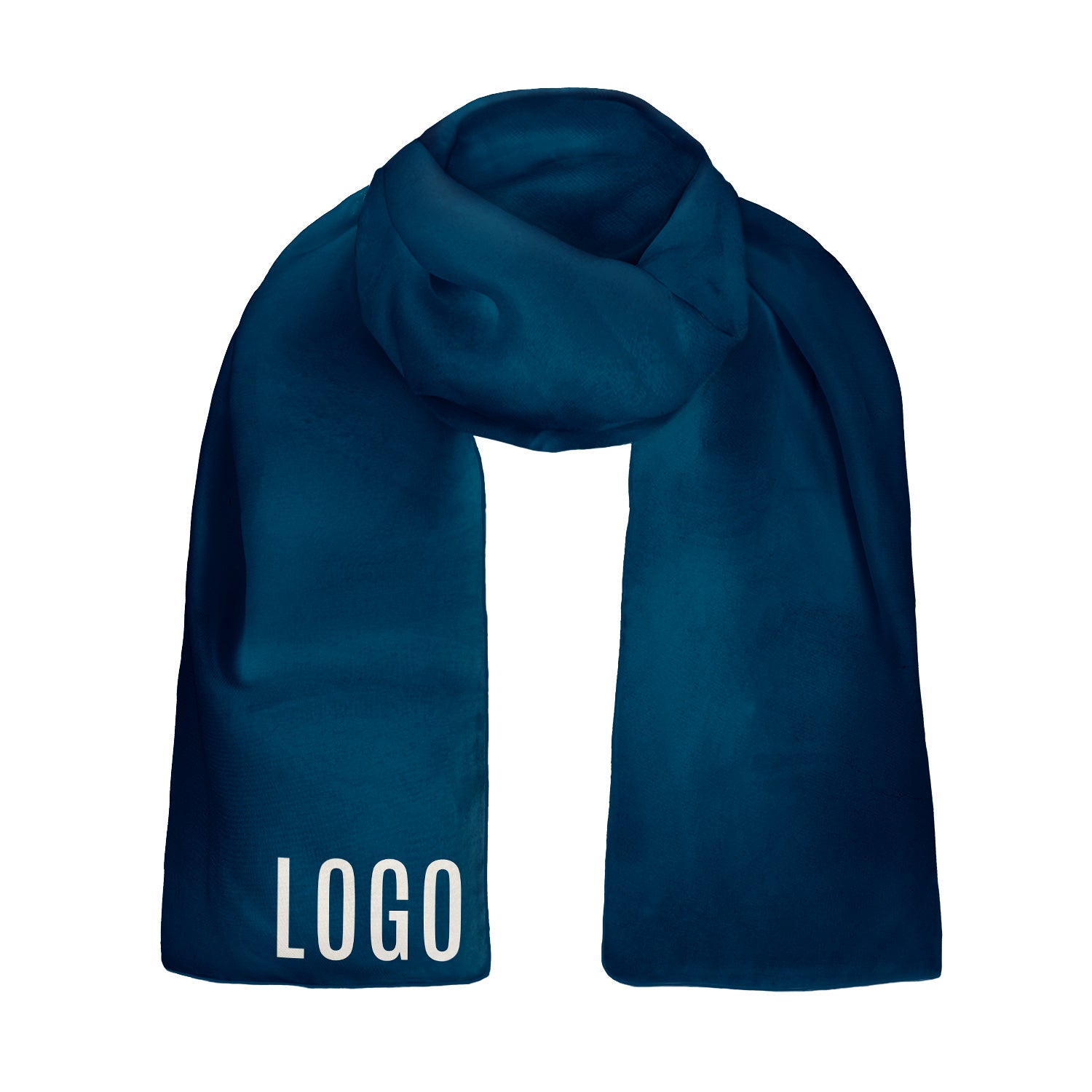 Solid 4 60 x 18 Rectangle Chiffon Logo Scarf - Knotty Tie Co.