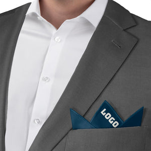 Custom Solid 4 Logo Pocket Square