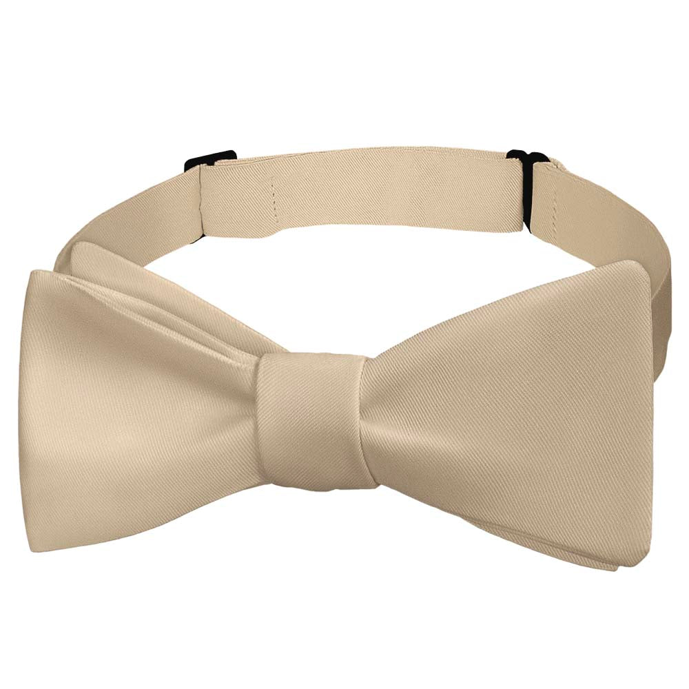 Solid KT Beige Bow Tie - Self Tie Bow Tie - Knotty Tie Co.