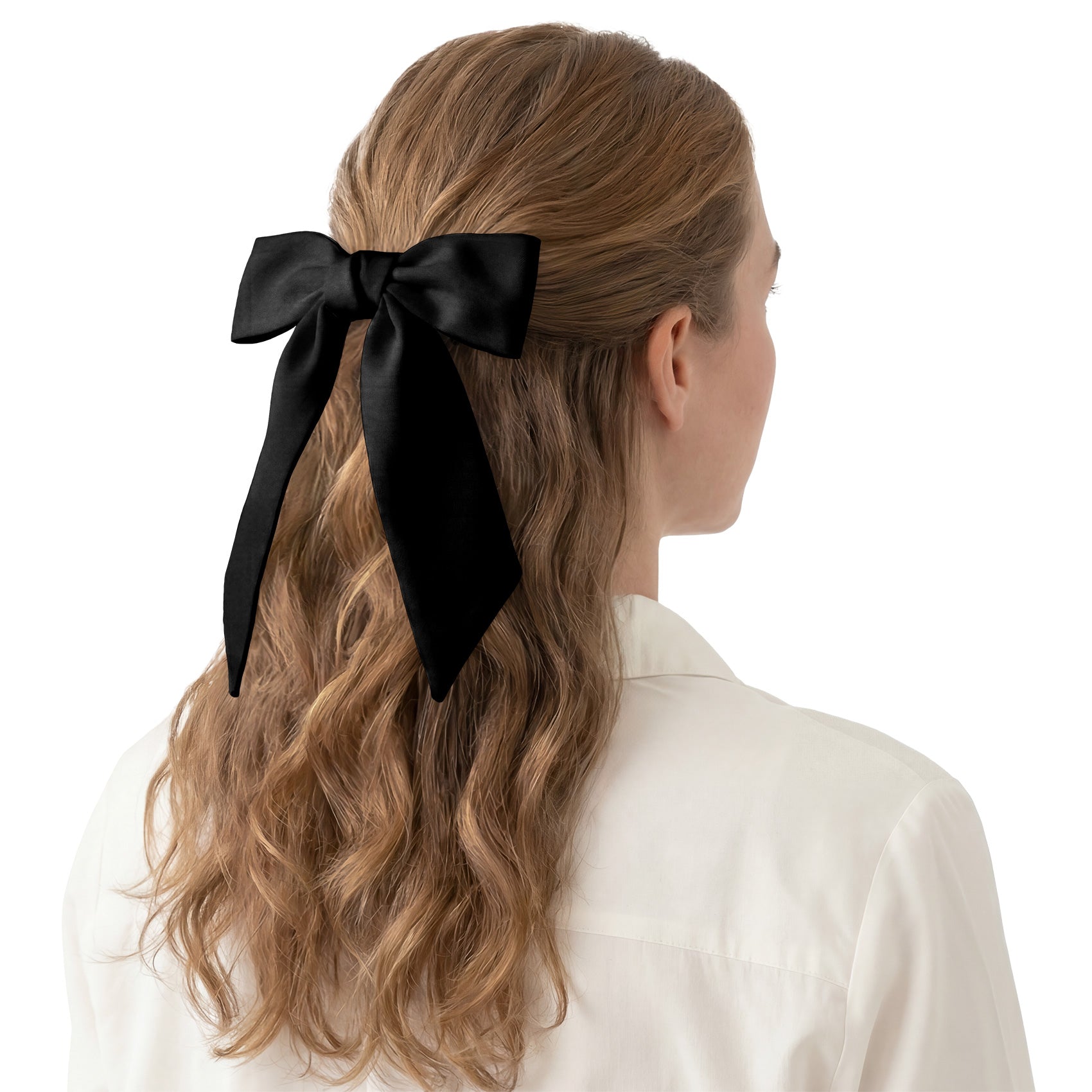 Solid KT Black Hair Scarf - Hair Scarf - Knotty Tie Co.