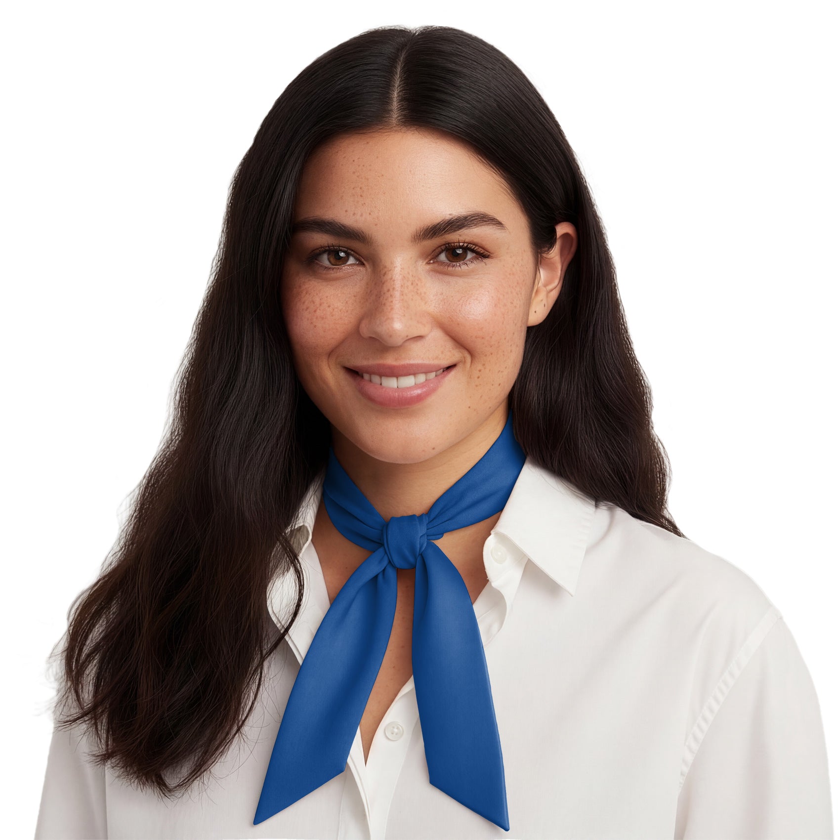 Solid KT Blue Hair Scarf - Neck Scarves - Knotty Tie Co.