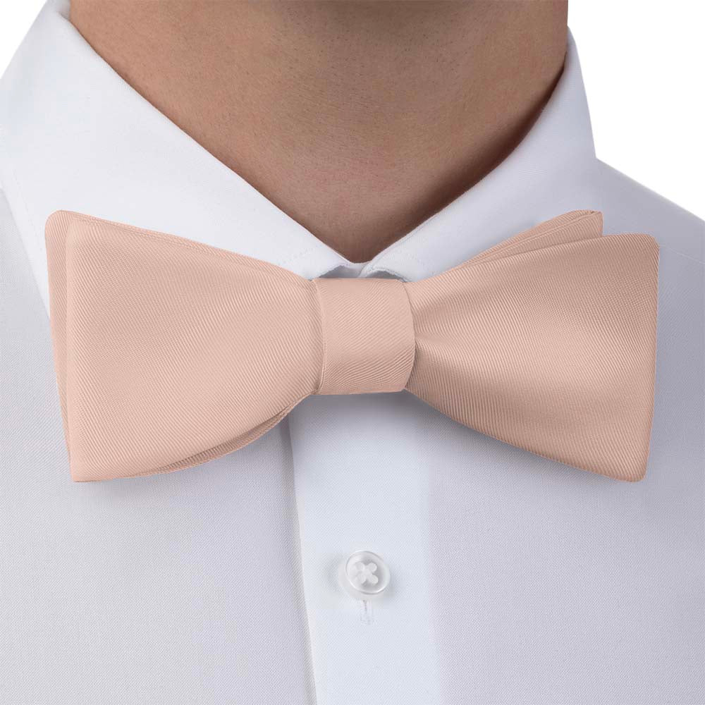 Solid KT Blush Pink Bow Tie - Bow Tie with Dress Shirt - Knotty Tie Co.