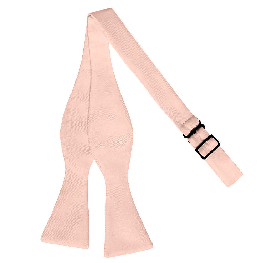 Solid KT Blush Pink Bow Tie - Self Tie Flat - Knotty Tie Co.