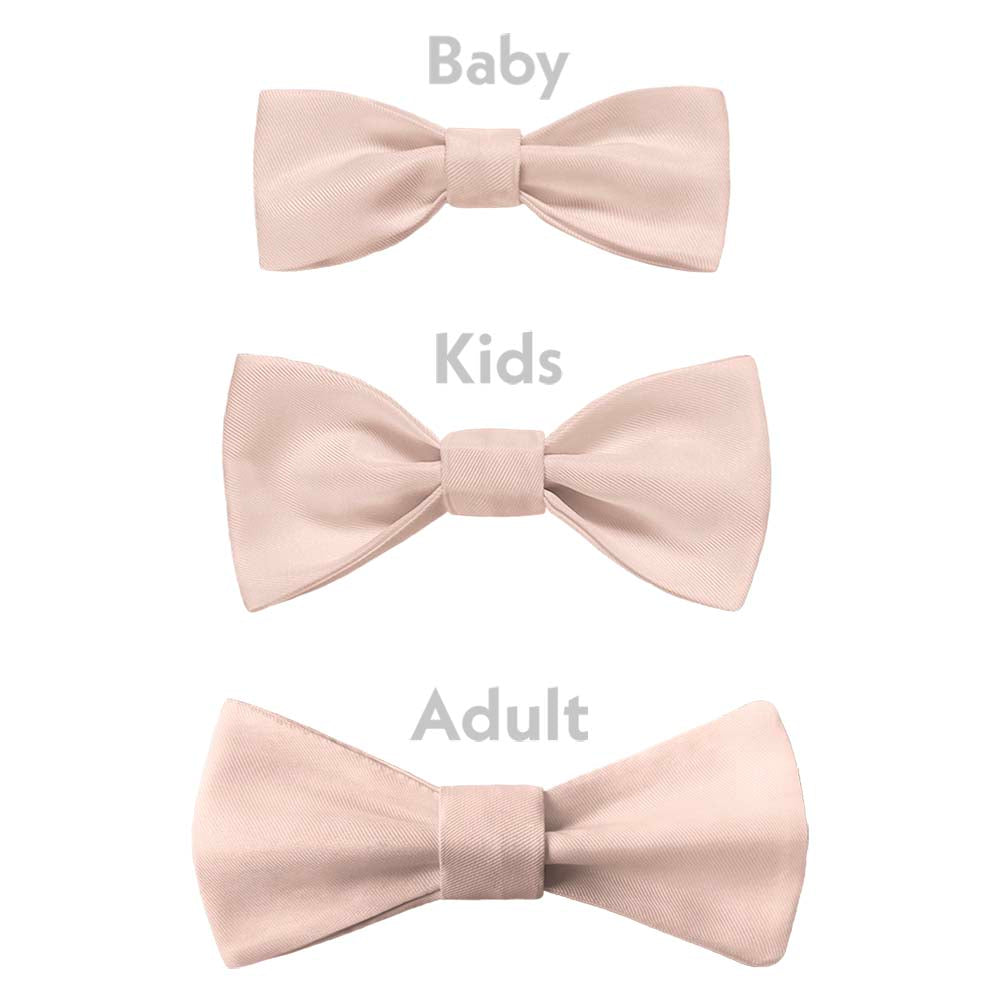 Solid KT Blush Pink Bow Tie - Bow Sizes - Knotty Tie Co.