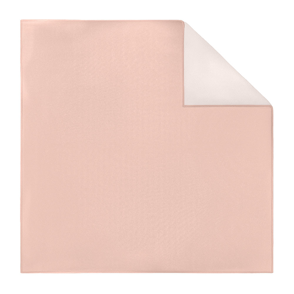 Solid KT Blush Pink Pocket Square - Printed - Knotty Tie Co.