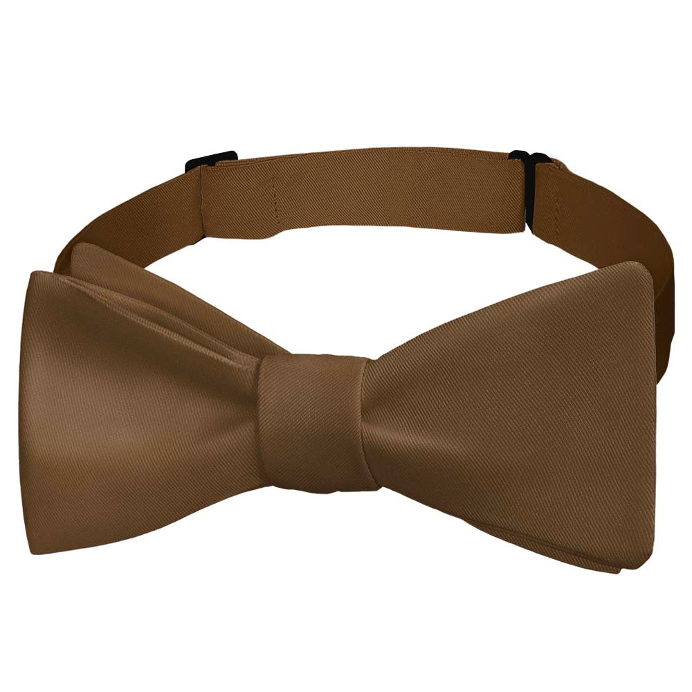 Solid KT Brown Bow Tie - Self Tie Bow Tie - Knotty Tie Co.