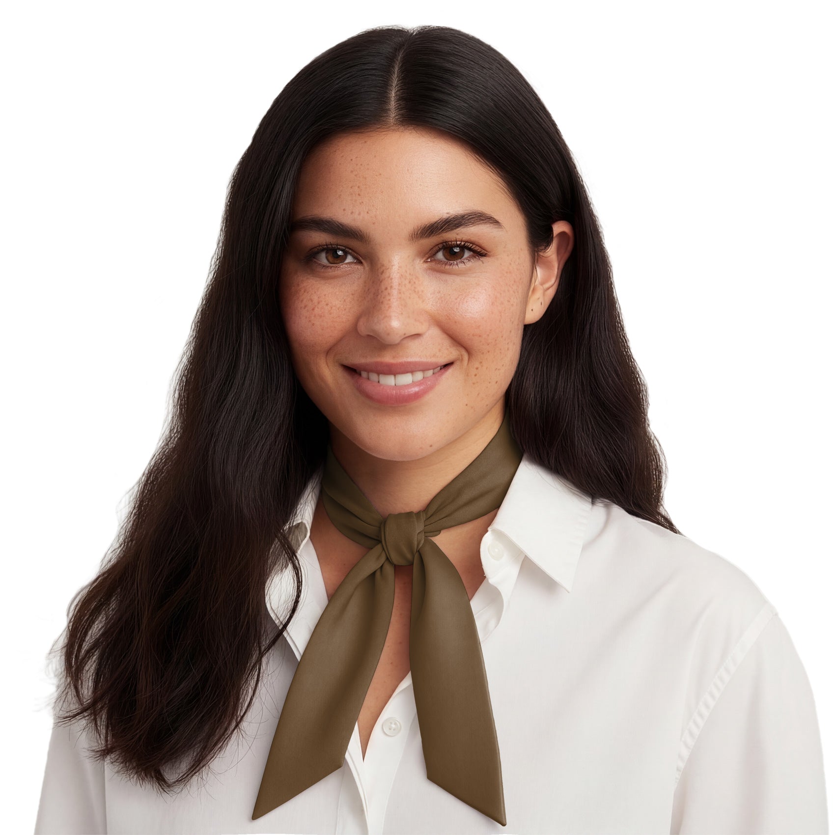 Solid KT Brown Hair Scarf - Neck Scarves - Knotty Tie Co.