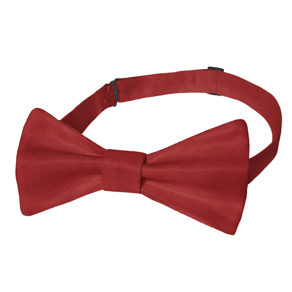 Solid KT Burgundy Bow Tie - Pre-Tied Bow Tie - Knotty Tie Co.