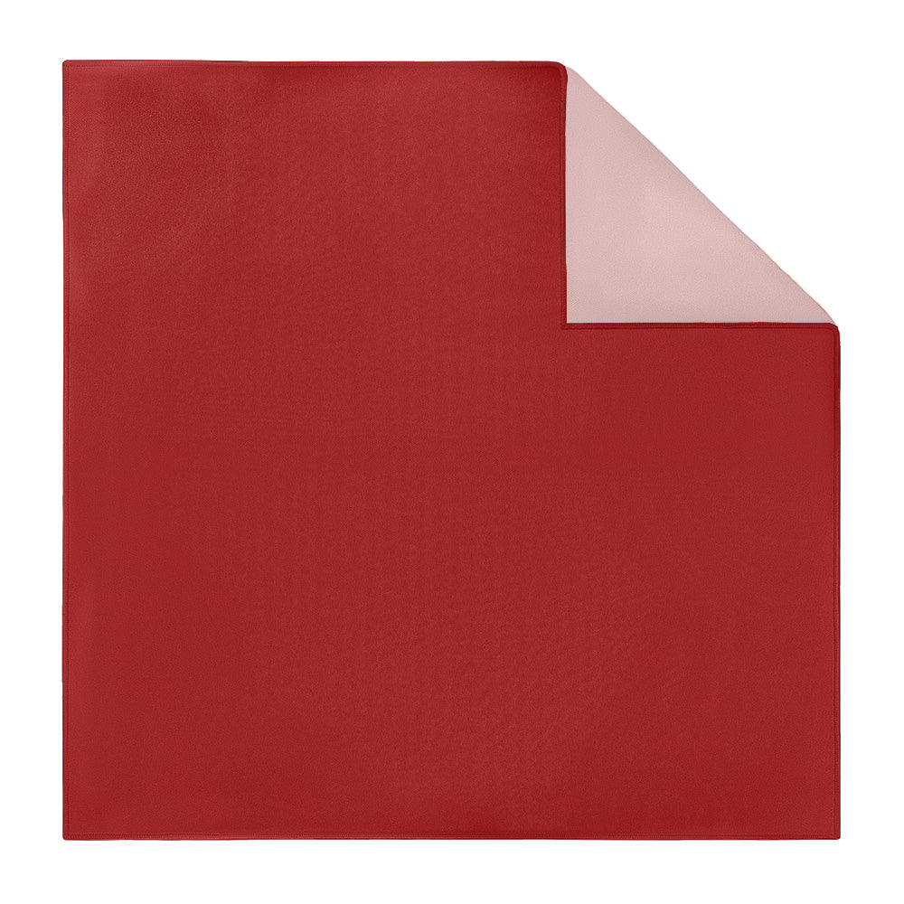 Solid KT Burgundy Pocket Square - Printed - Knotty Tie Co.