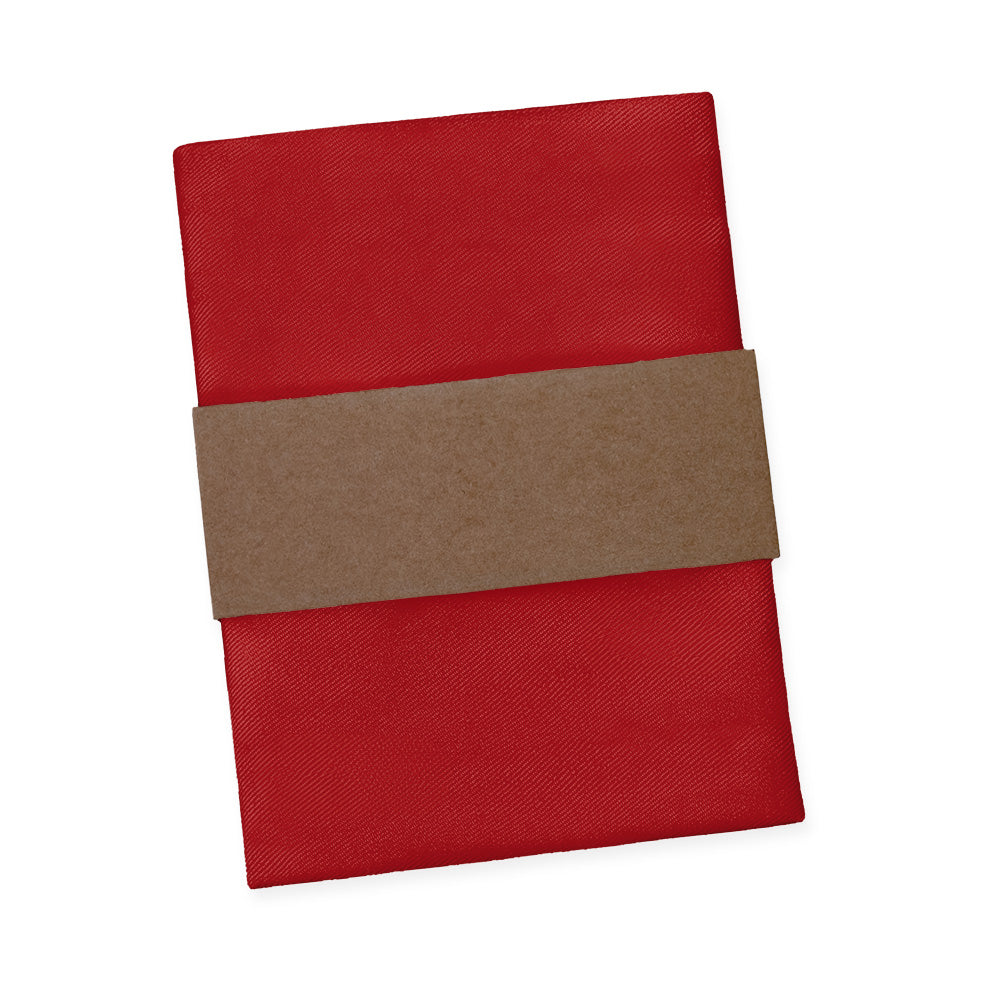 Solid KT Burgundy Pocket Square - Packaging - Knotty Tie Co.