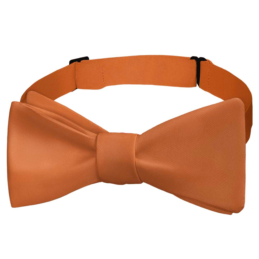 Solid KT Burnt Orange Bow Tie - Self Tie Bow Tie - Knotty Tie Co.