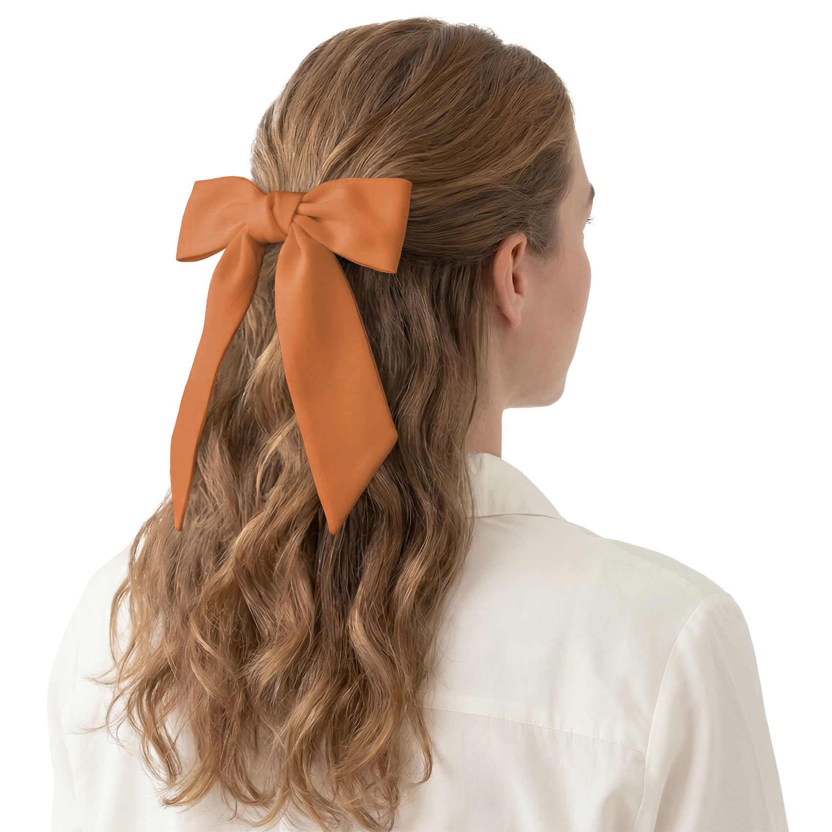 Solid KT Burnt Orange Hair Scarf - Hair Scarf - Knotty Tie Co.