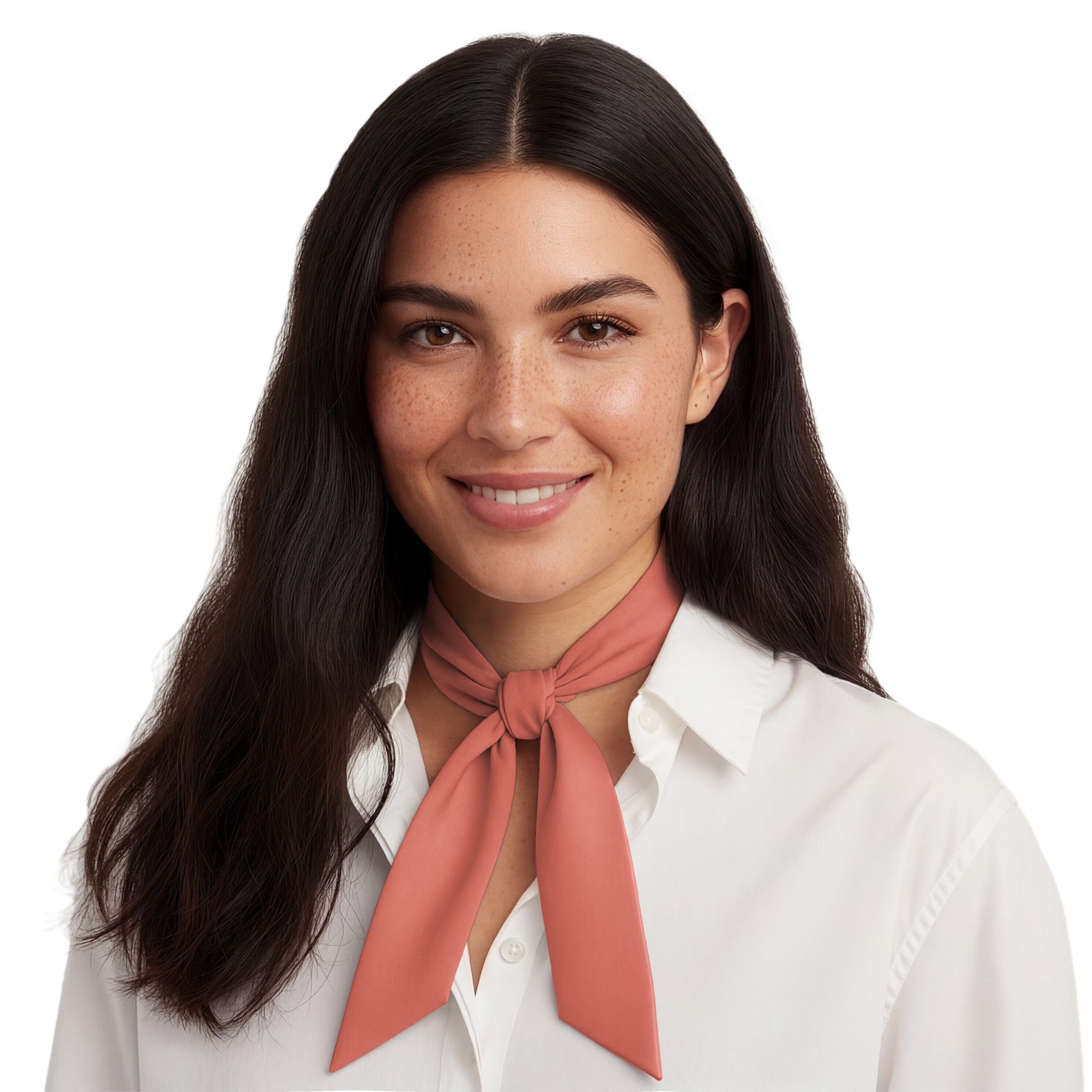 Solid KT Coral Hair Scarf - Neck Scarves - Knotty Tie Co.