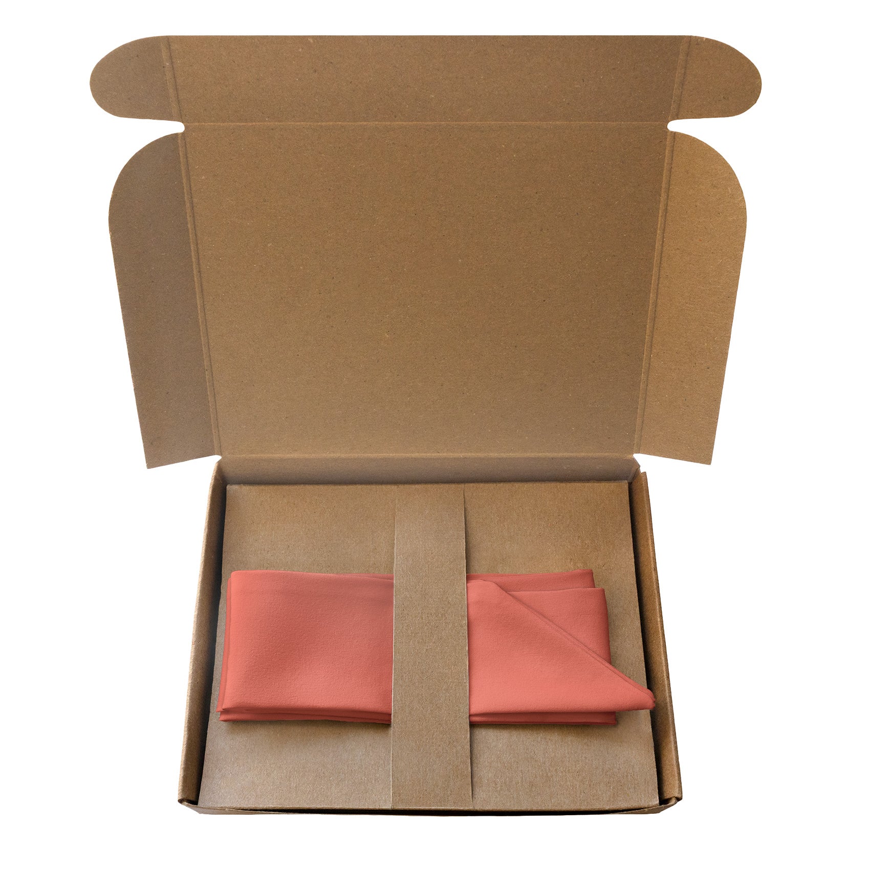 Solid KT Coral Hair Scarf - Packaging - Knotty Tie Co.