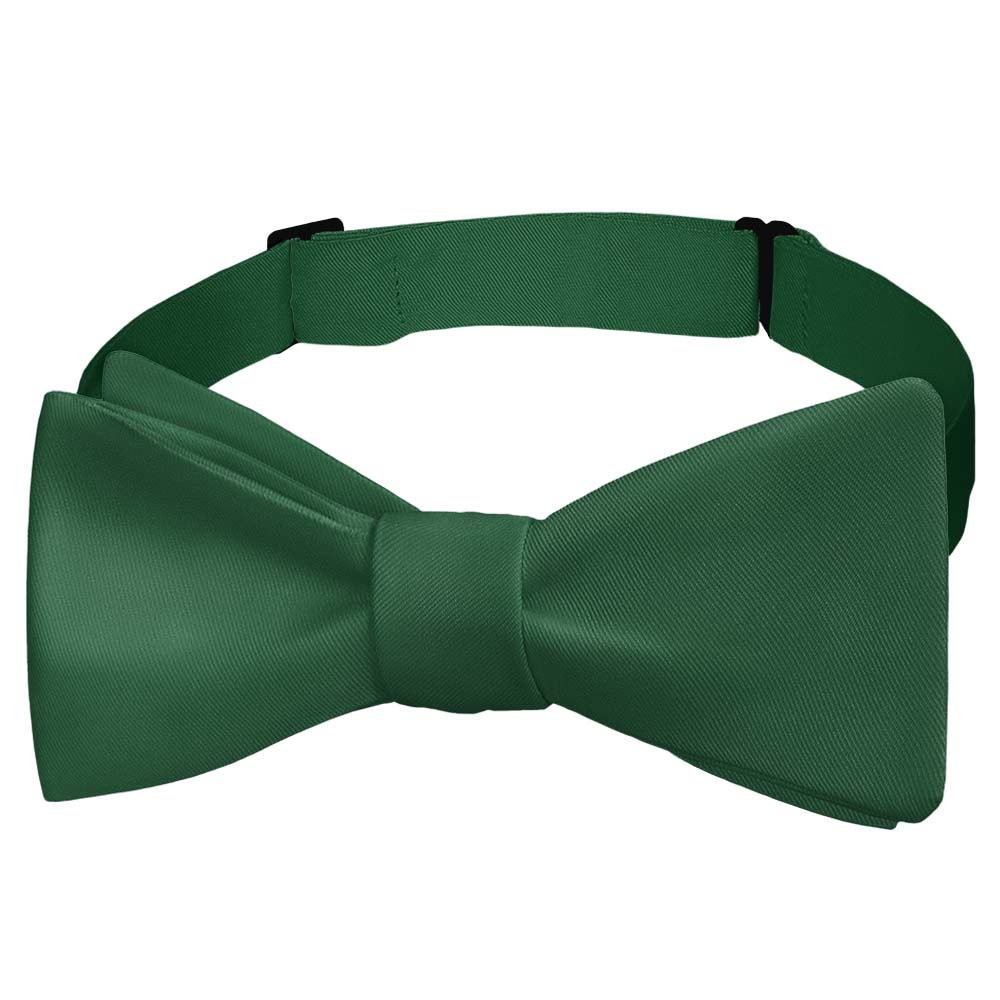 Solid KT Dark Green Bow Tie - Self Tie Bow Tie - Knotty Tie Co.