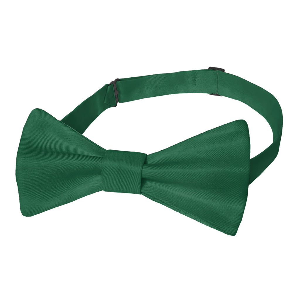 Solid KT Dark Green Bow Tie - Pre-Tied Bow Tie - Knotty Tie Co.