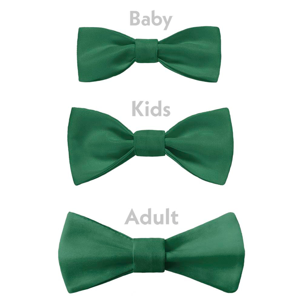 Solid KT Dark Green Bow Tie - Bow Sizes - Knotty Tie Co.