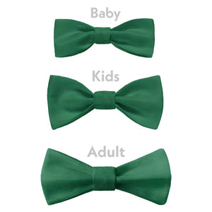 Solid KT Dark Green Bow Tie - Bow Sizes - Knotty Tie Co.