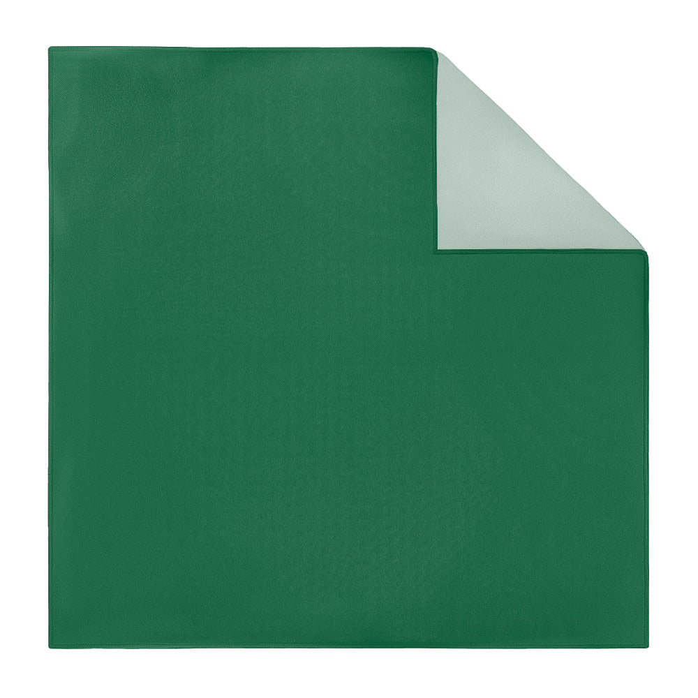 Solid KT Dark Green Pocket Square - Printed - Knotty Tie Co.