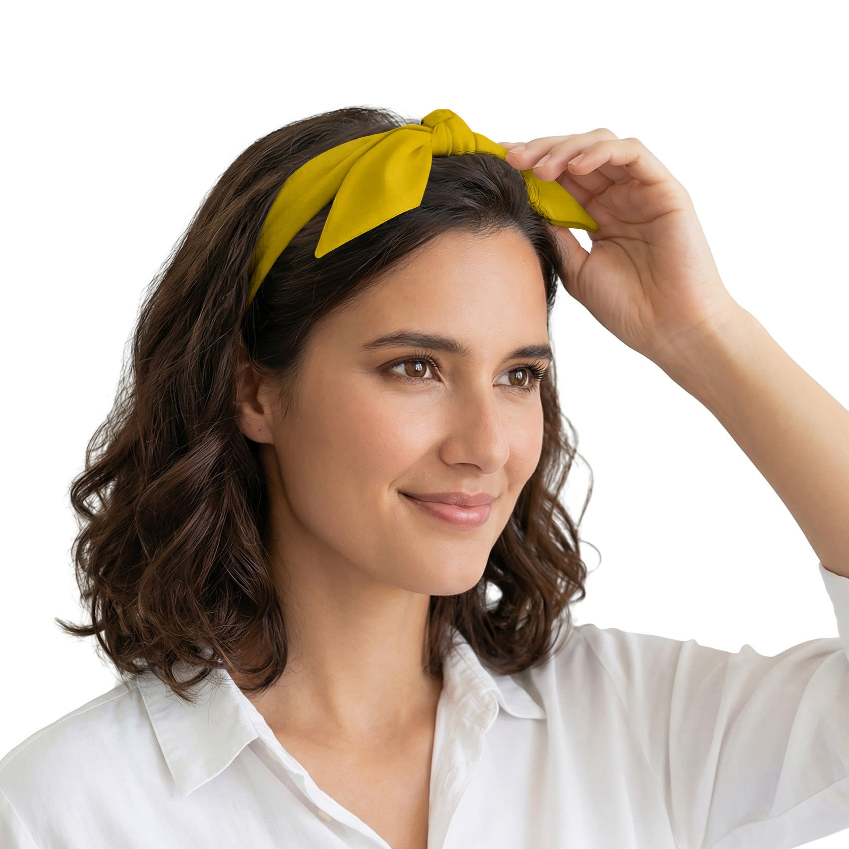 Solid KT Gold Hair Scarf - Scarves for Women - Knotty Tie Co.