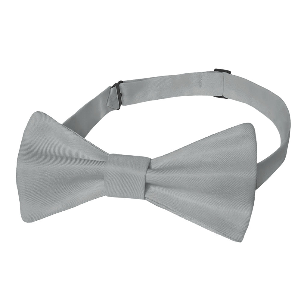 Solid KT Gray Bow Tie - Pre-Tied Bow Tie - Knotty Tie Co.