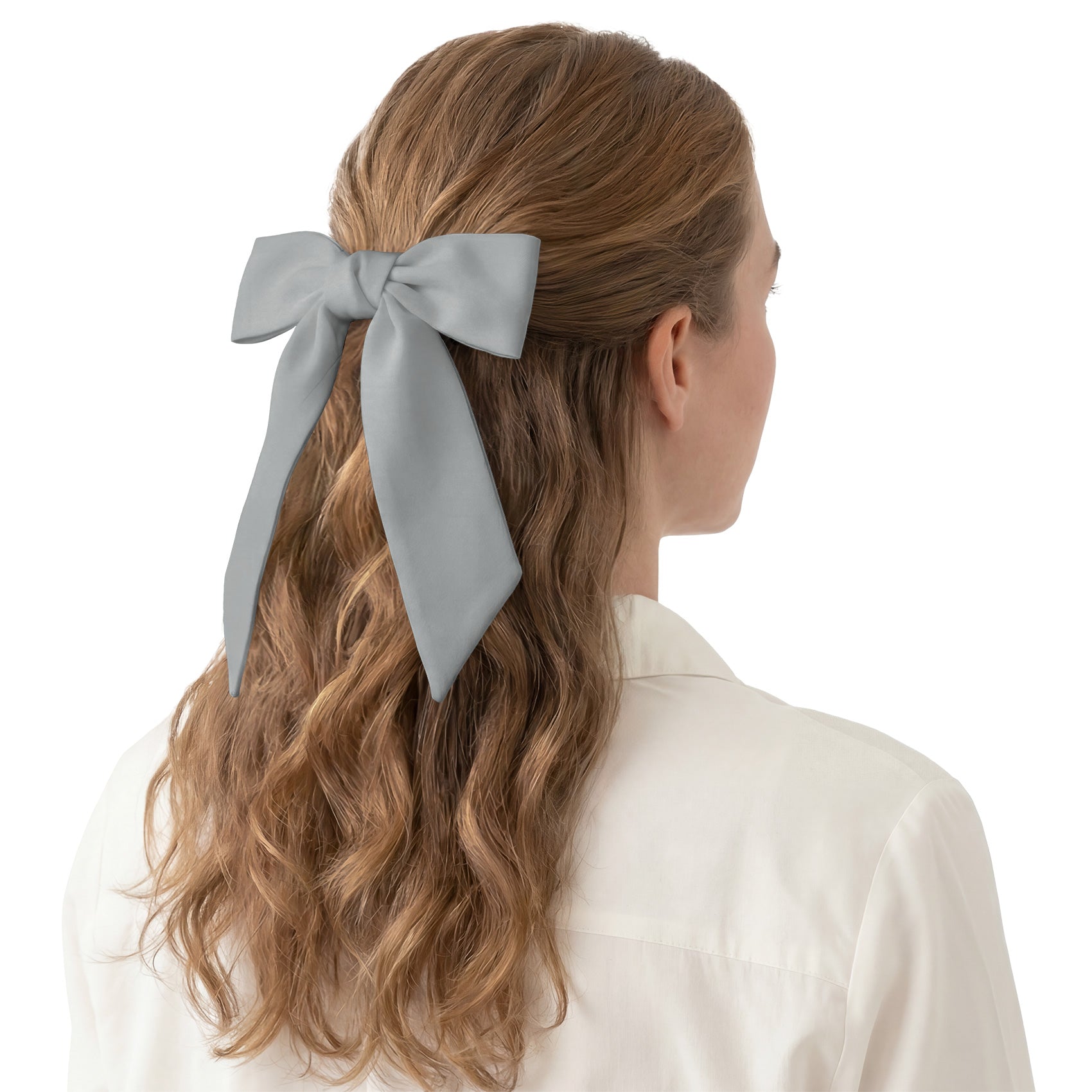 Solid KT Gray Hair Scarf - Hair Scarf - Knotty Tie Co.