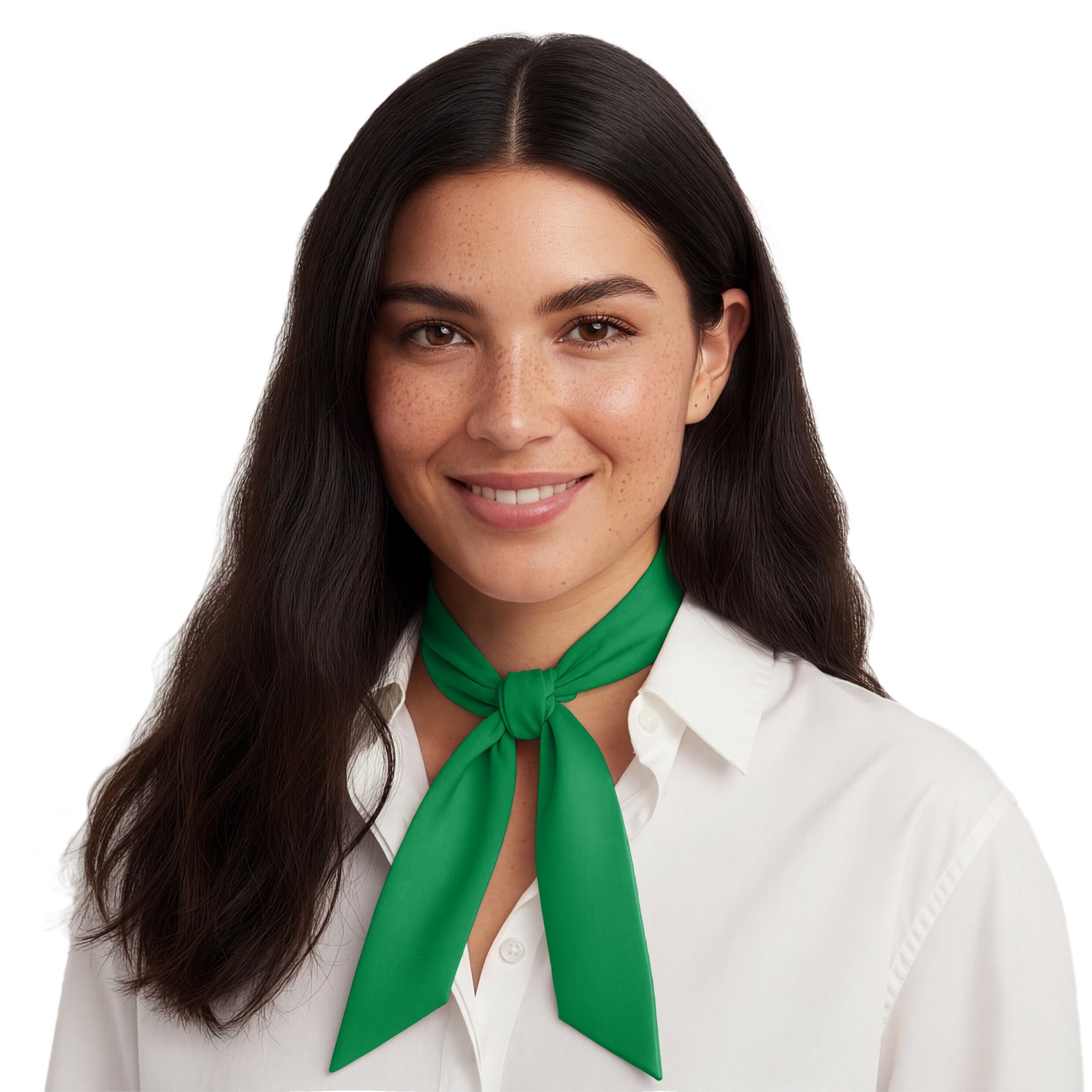 Solid KT Green Hair Scarf - Neck Scarves - Knotty Tie Co.