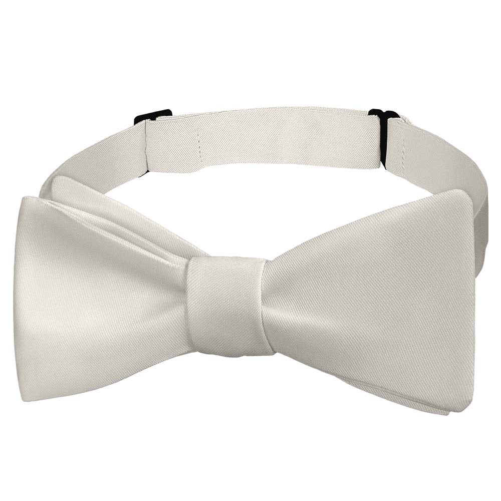 Solid KT Ivory Bow Tie - Self Tie Bow Tie - Knotty Tie Co.