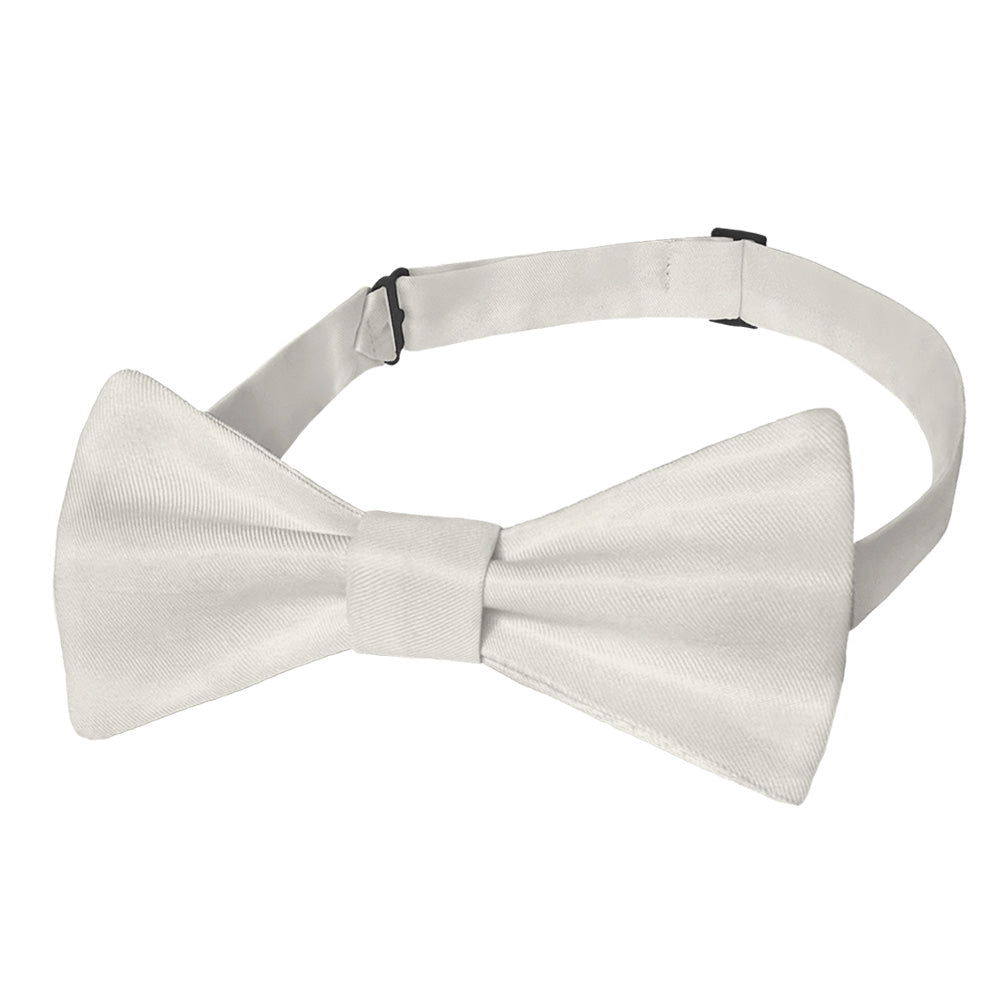 Solid KT Ivory Bow Tie - Pre-Tied Bow Tie - Knotty Tie Co.