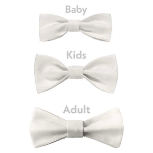 Solid KT Ivory Bow Tie - Bow Sizes - Knotty Tie Co.