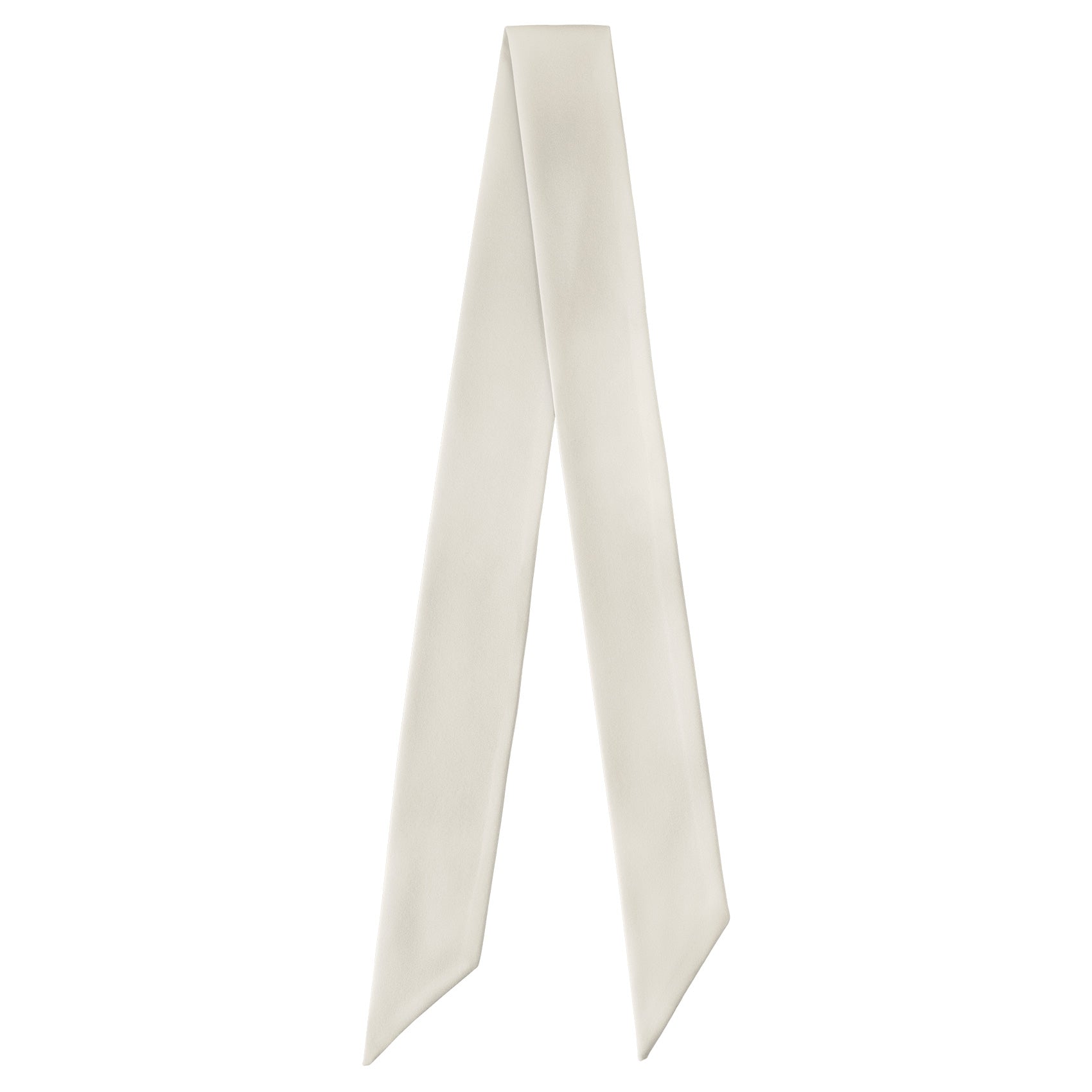 Solid KT Ivory Hair Scarf - Full View of Hair Scarf - Knotty Tie Co.