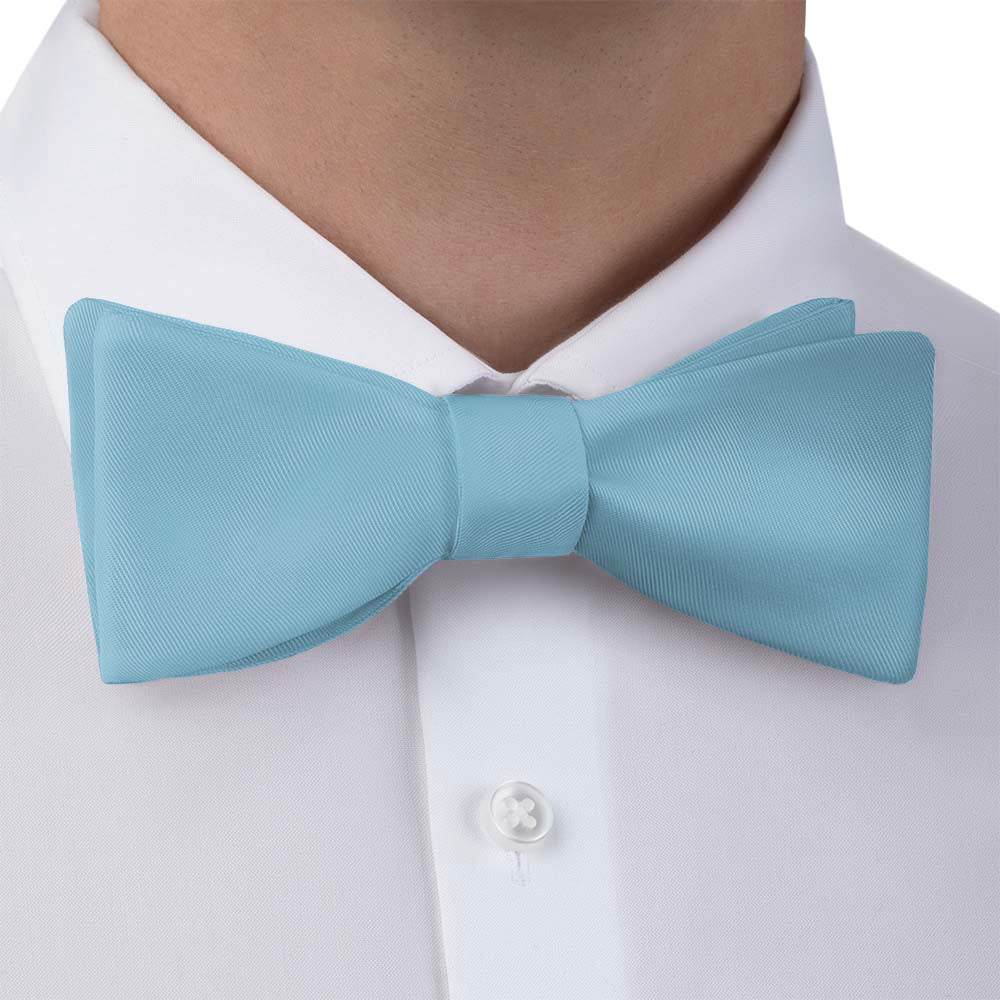 Solid KT Light Blue Bow Tie - Bow Tie with Dress Shirt - Knotty Tie Co.