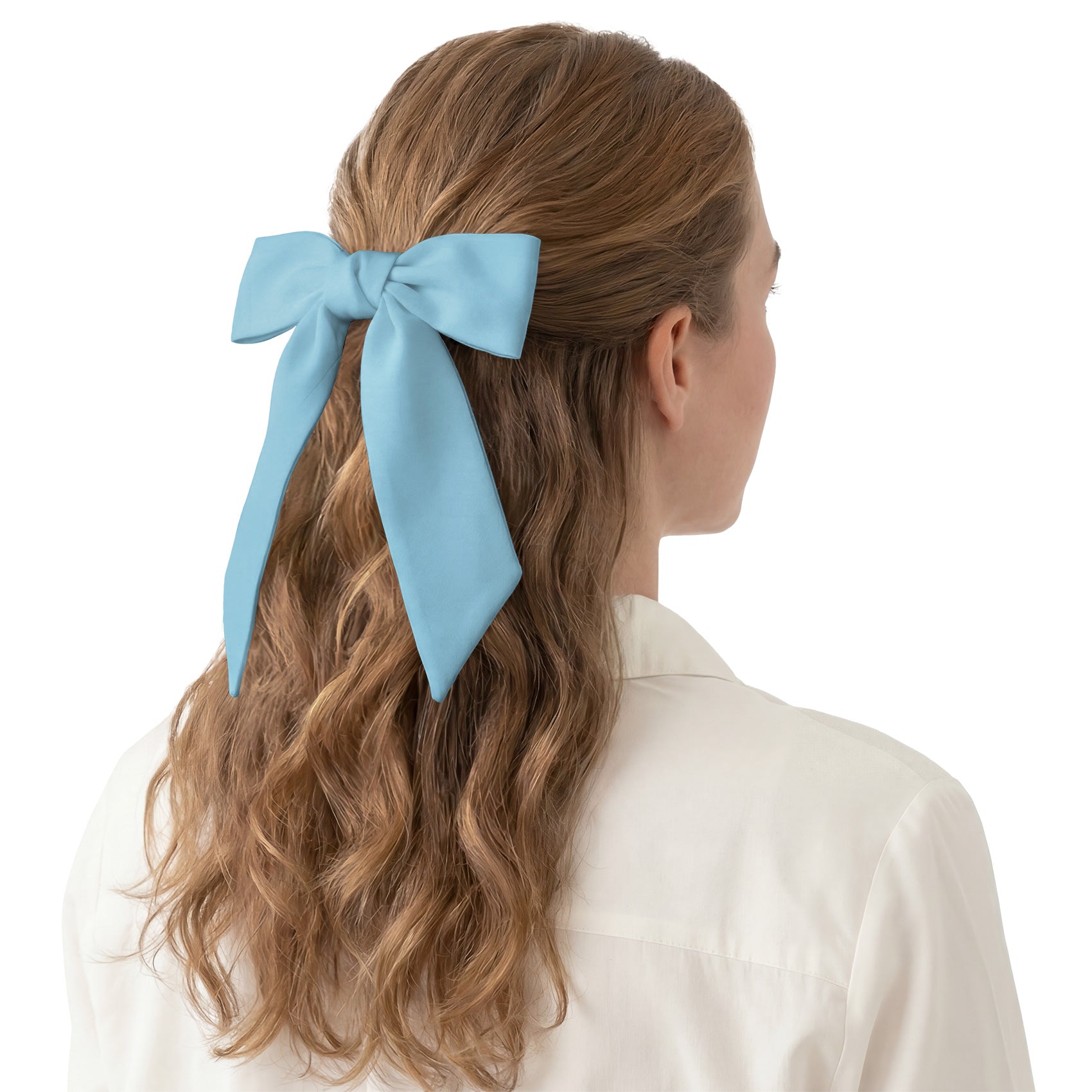 Solid KT Light Blue Hair Scarf - Hair Scarf - Knotty Tie Co.
