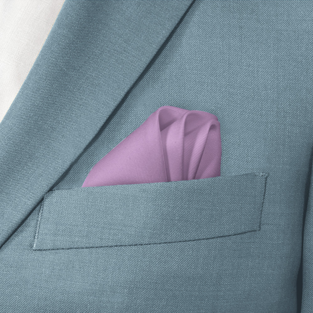 Solid KT Light Purple Pocket Square - Wave Fold - Knotty Tie Co.
