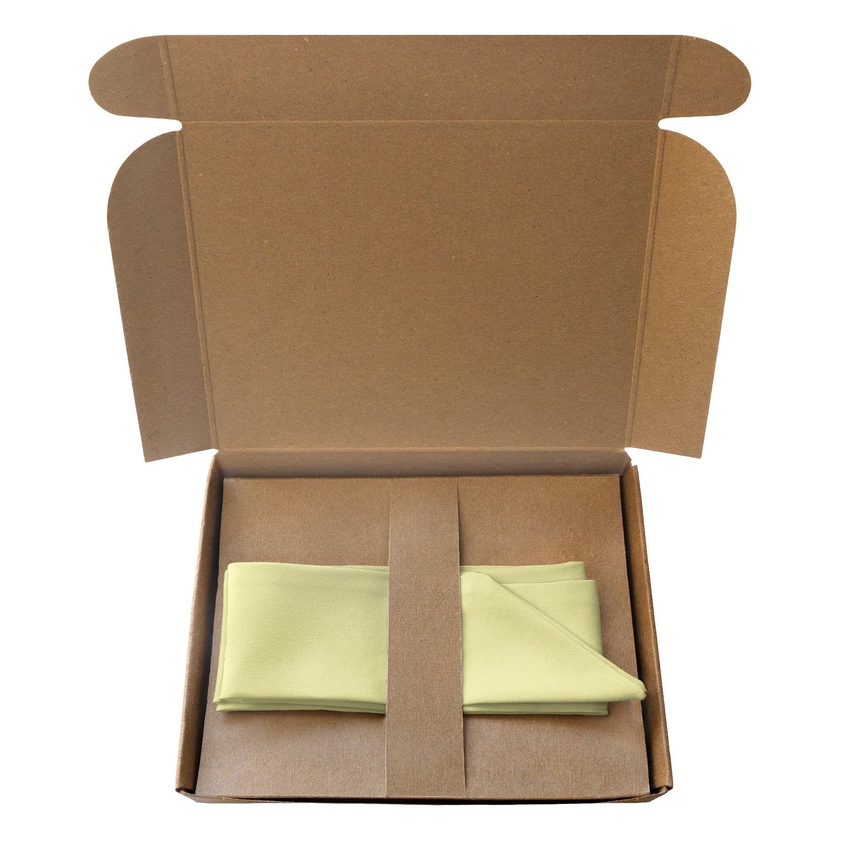 Solid KT Light Yellow Hair Scarf - Packaging - Knotty Tie Co.