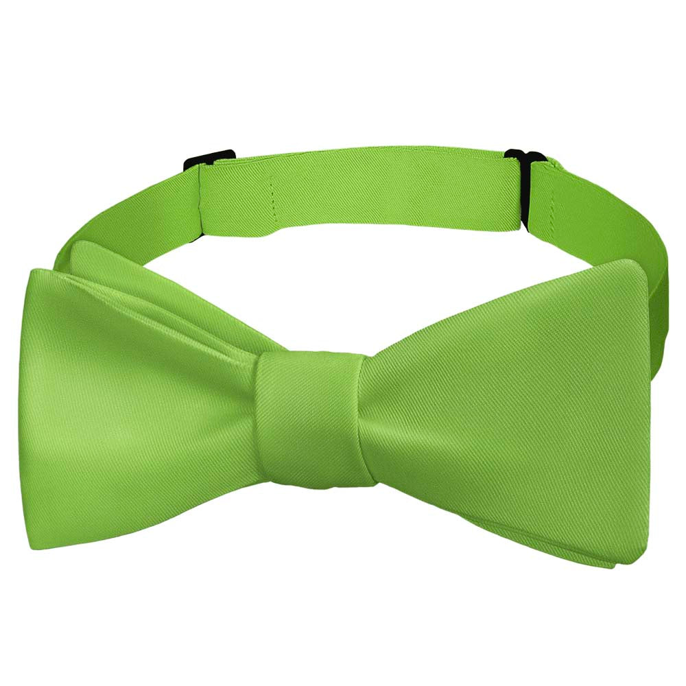 Solid KT Lime Bow Tie - Self Tie Bow Tie - Knotty Tie Co.
