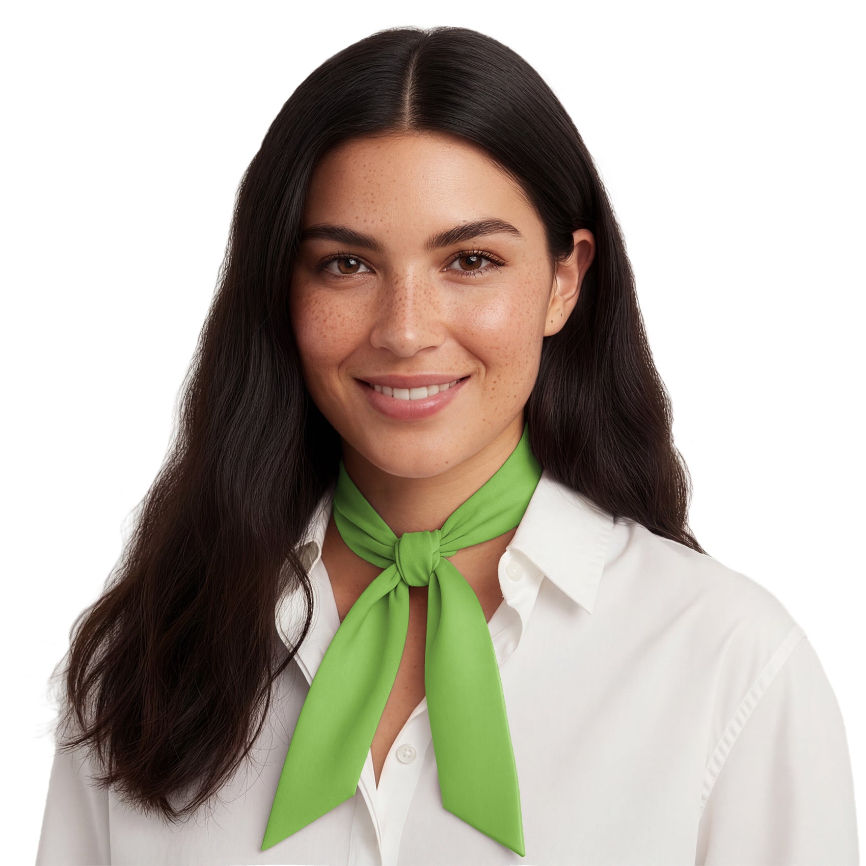 Solid KT Lime Hair Scarf - Neck Scarves - Knotty Tie Co.