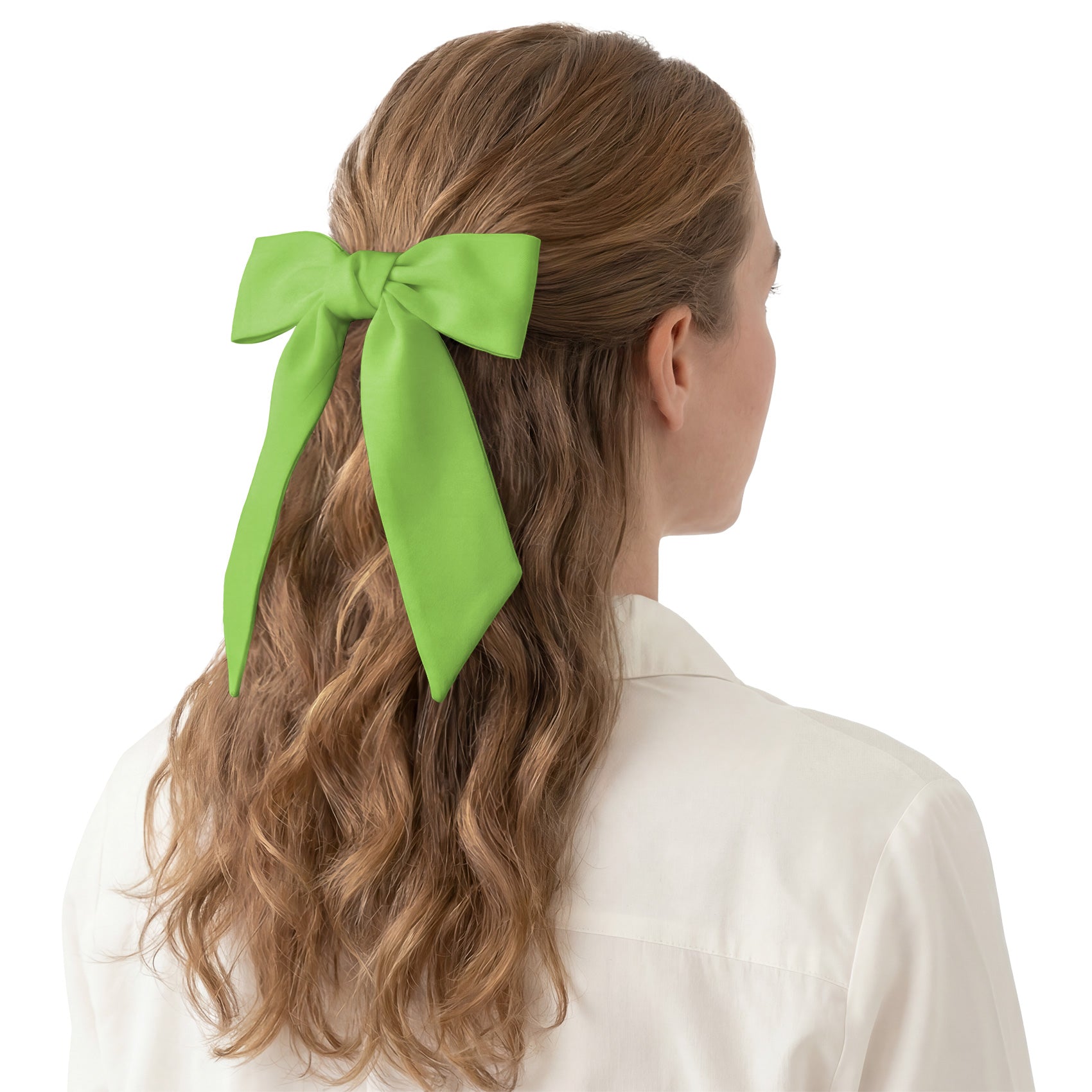 Solid KT Lime Hair Scarf - Hair Scarf - Knotty Tie Co.