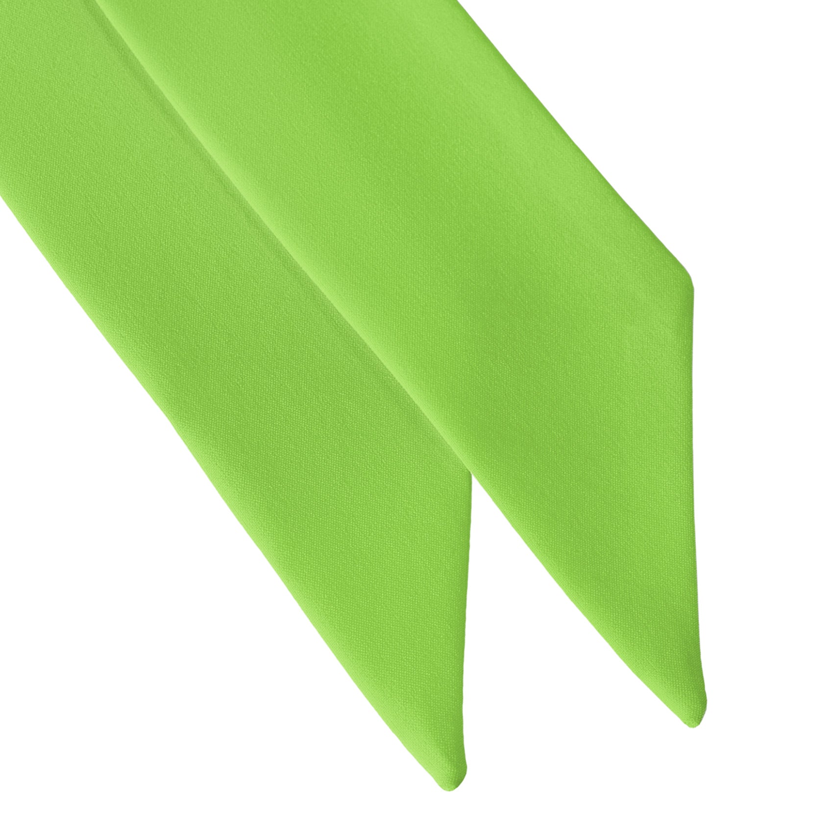 Solid KT Lime Hair Scarf - Scarf Tapered Ends - Knotty Tie Co.