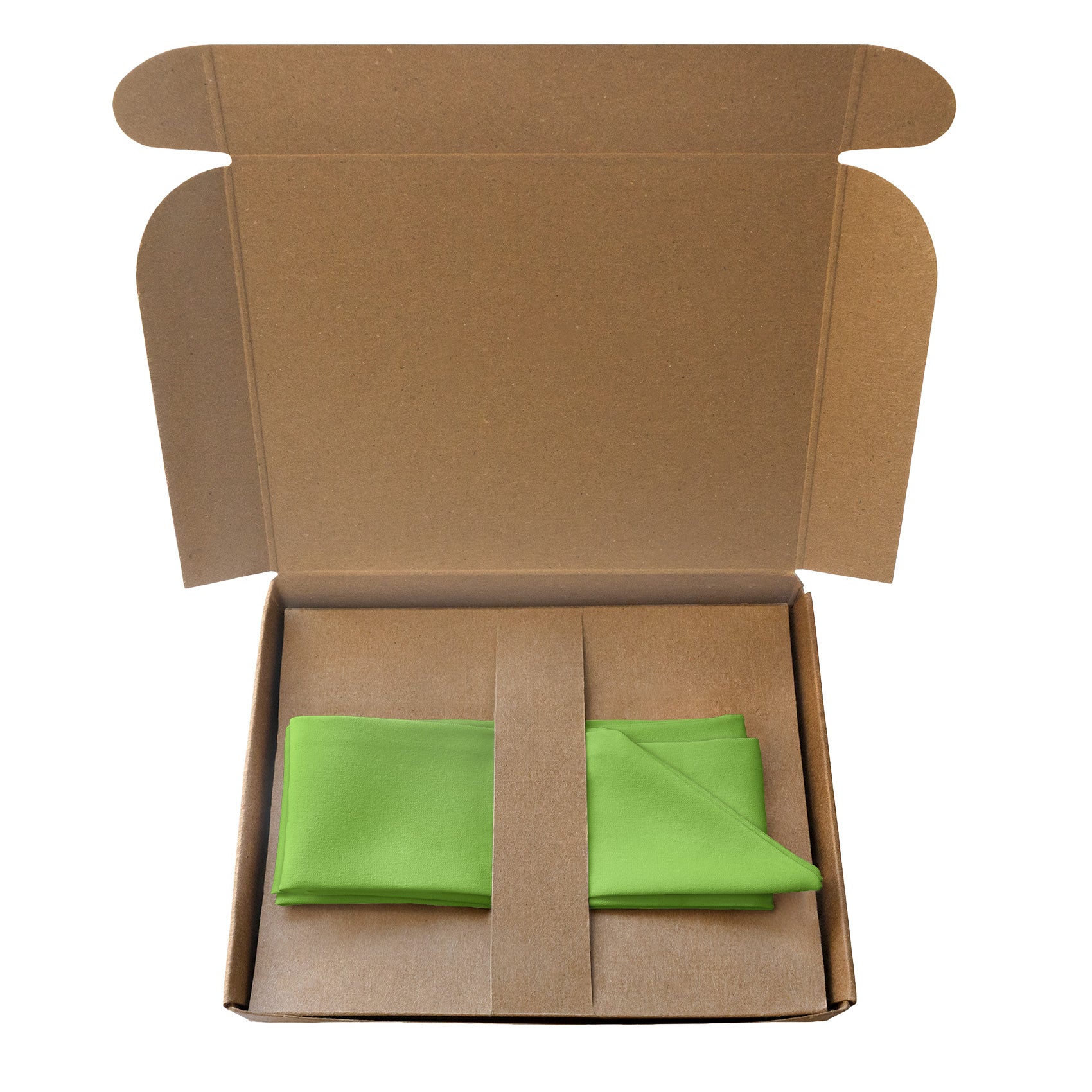 Solid KT Lime Hair Scarf - Packaging - Knotty Tie Co.
