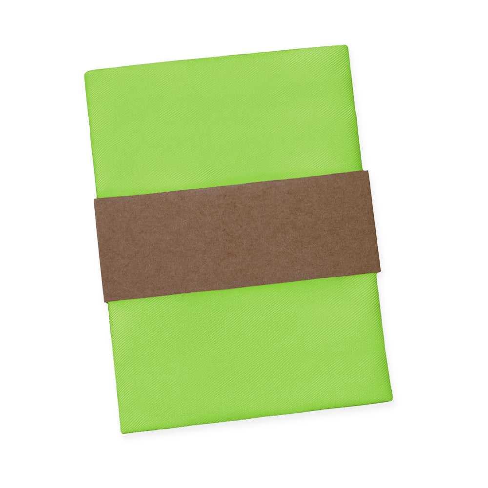 Solid KT Lime Pocket Square - Packaging - Knotty Tie Co.