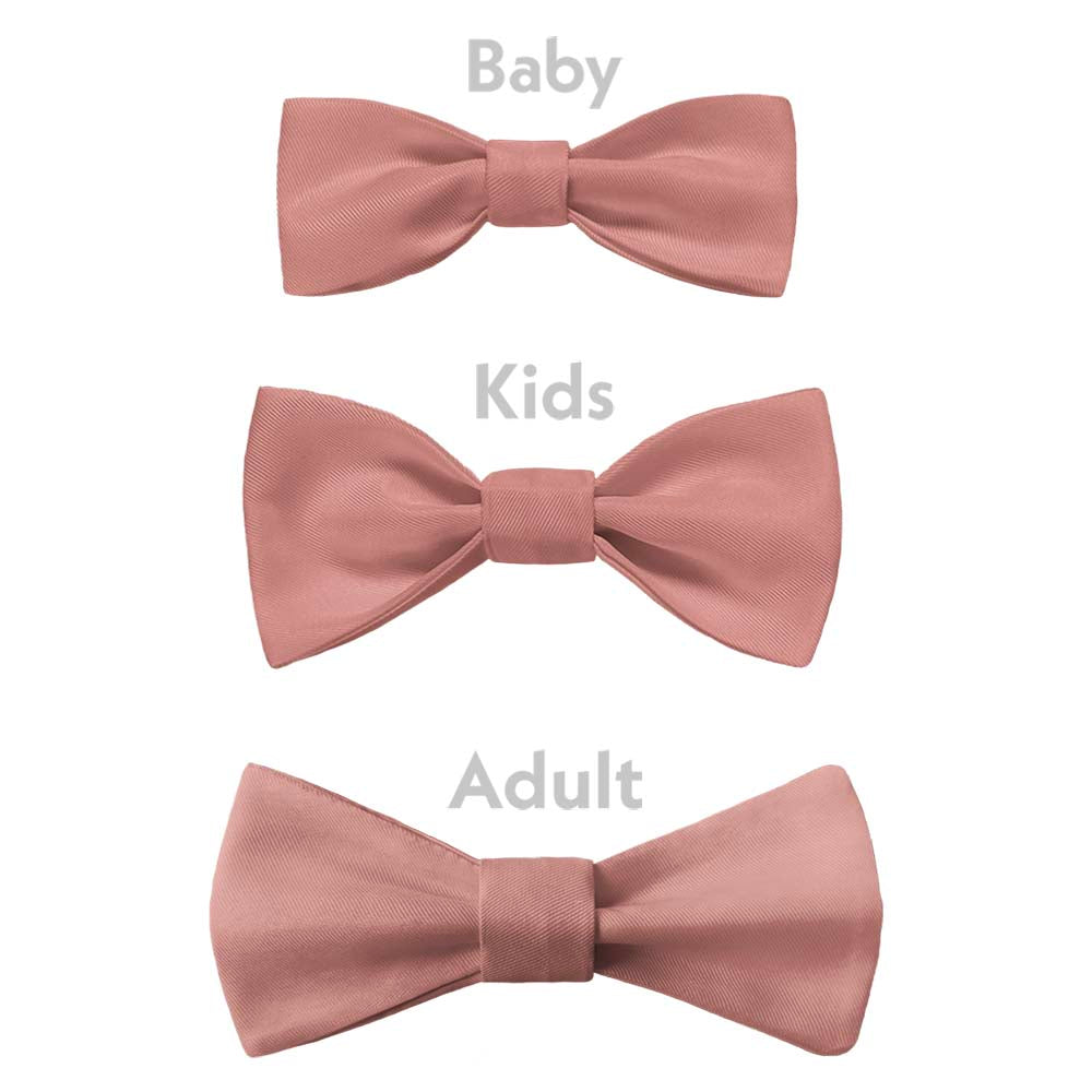 Solid KT Mauve Bow Tie - Bow Sizes - Knotty Tie Co.